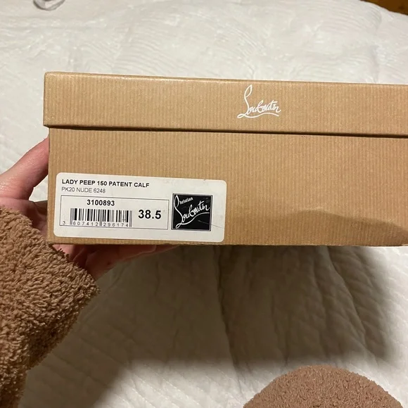 Christian Louboutin Lady Peep 150 nude - Picture 8 of 8